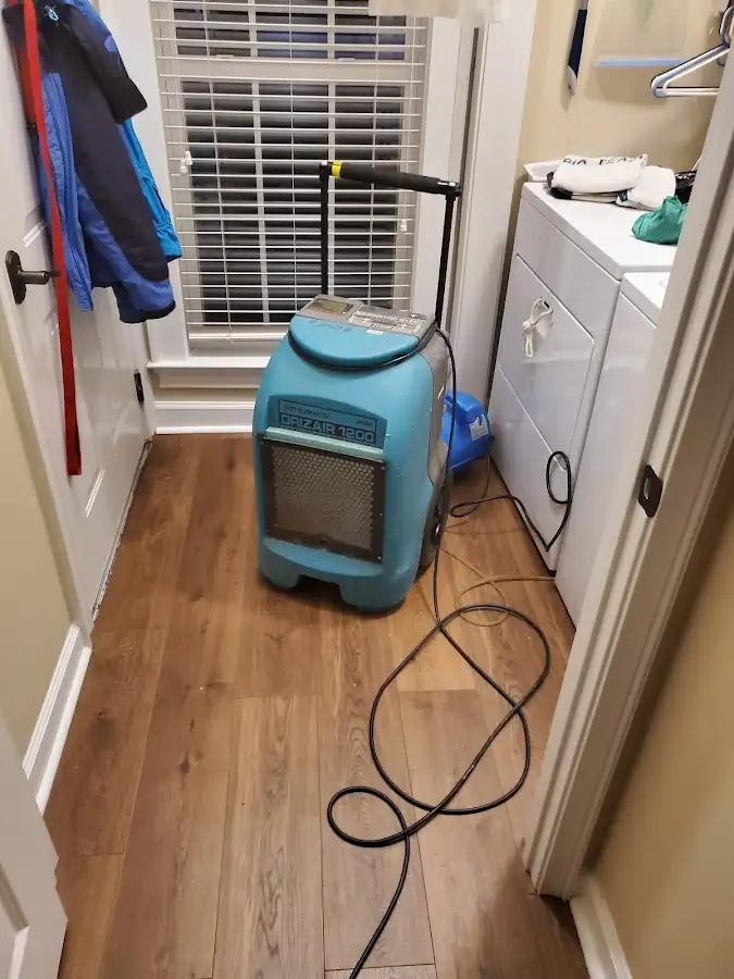 Commercial dehumidifier deployed for Flood Damage Cleanup in Mission Viejo