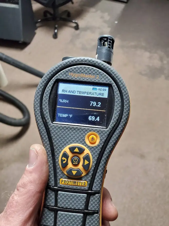 Moisture meter humidity assessment for Fire & Smoke Damage Restoration in Mission Viejo