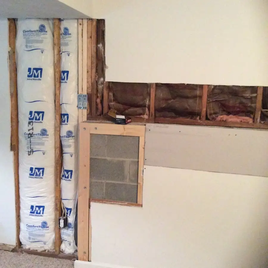 Wall insulation replacement during Odor Removal & Deodorization in Mission Viejo